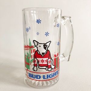 VTG 1987 Spuds MacKenzie Holiday Bud Light Stein